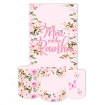Capa Retangular + Trio Capas Cilindros Sublimados Tema Dia das Mães 433