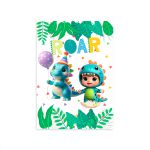 Capa Painel Retangular Sublimado Tema Festa Dino Baby 2224