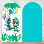 Capa Painel Romano Sublimado Tema Festa Dino Baby 2224