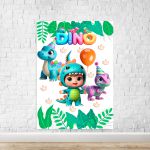 Capa Painel Retangular Sublimado Tema Festa Dino Baby 2226