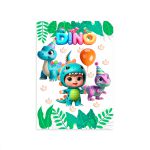 Capa Painel Retangular Sublimado Tema Festa Dino Baby 2226