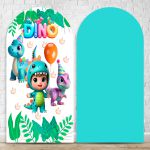 Capa Painel Romano Sublimado Tema Festa Dino Baby 2226