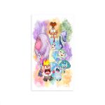 Capa Painel Retangular Sublimado Tema Divertida Mente Aquarelado giz 2042