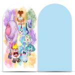 Capa Painel Romano Sublimado Tema Divertida Mente Aquarelado giz 2042