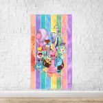 Capa Painel Retangular Sublimado Tema Divertida Mente Aquarelado giz 2044
