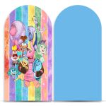 Capa Painel Romano Sublimado Tema Divertida Mente Aquarelado giz 2044