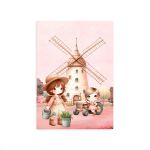 Capa Painel Retangular Sublimado Tema Fazendinha Rosa 2730