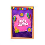 Capa Painel Retangular Sublimado Tema Festa Junina 2665