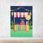 Capa Painel Retangular Sublimado Tema Festa Junina 2184