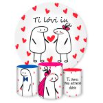 Capa Painel + Trio Capas Cilindros Sublimados Tema Flork 459