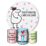 Capa Painel + Trio Capas Cilindros Sublimados Tema Flork 460