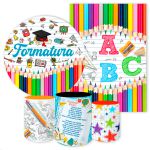 Kit 5 Peças Capa Redonda + Capa Retangular + Trio Capas Cilindros Sublimados Tema Formatura 72