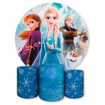 Capa Painel + Trio Capas Cilindros Sublimados Tema Frozen 1575