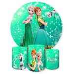 Capa Painel + Trio Capas Cilindros Sublimados Tema Frozen 237