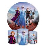 Capa Painel + Trio Capas Cilindros Sublimados Tema Frozen 239