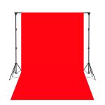 Fundo Fotográfico 3D Sublimado Tema Cor Lisa Vermelho Aberto 139