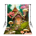 Fundo Fotográfico 3D Sublimado Cabana na Floresta 16