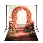 Fundo Fotográfico 3D Sublimado Arco de Flores 19