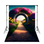 Fundo Fotográfico 3D Sublimado Cenário Jardim 27