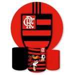 Capa Painel + Trio Capas Cilindros Sublimados Tema Flamengo 1159