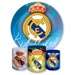 Capa Painel + Trio Capas Cilindros Sublimados Tema Real Madrid 1163