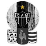 Capa Painel + Trio Capas Cilindros Sublimados Tema Atlético Mineiro 615
