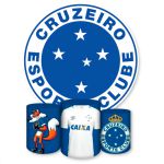 Capa Painel + Trio Capas Cilindros Sublimados Tema Cruzeiro 633