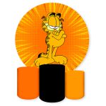 Capa Painel + Trio Capas Cilindros Sublimados Tema Garfield 1527