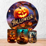 Capa Painel + Trio Capas Cilindros Sublimados Tema Halloween 2245