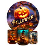 Capa Painel + Trio Capas Cilindros Sublimados Tema Halloween 2245