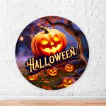 Capa Painel Redondo Sublimados Tema Halloween 2245