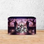 Capa Decorativa para 2 Mesas Quadrada Sublimada Tema Halloween 2244