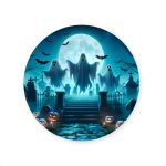 Capa Painel Redondo Sublimados Tema Halloween 2244