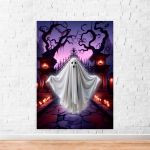 Capa Painel Retangular Sublimado Tema Halloween 2244