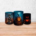 Trio Capas Cilindros Sublimados Tema Halloween 2246