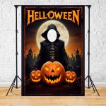 Capa Painel Interativo Para Fotos Vazado Tema Halloween 2246