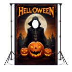 Capa Painel Interativo Para Fotos Vazado Tema Halloween 2246