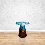 Capa para Mesa Cone Sublimada Tema Halloween 2246