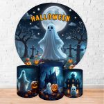 Capa Painel + Trio Capas Cilindros Sublimados Tema Halloween 2247