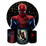 Capa Painel + Trio Capas Cilindros Sublimados Tema Homem Aranha 242