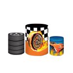 Trio Capas Cilindros Sublimados Tema Hotwheels 457