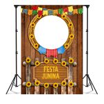 Capa Painel Interativo Para Fotos Vazado Tema Festa Junina 75