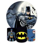 Capa Painel + Trio Capas Cilindros Sublimados Tema Batman 1251