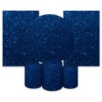 Kit Capa Painel Redondo + 2unid Capa Retangular + Trio Capas Cilindros Tema Glittler 3123