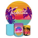 Capa Painel + Trio Capas Cilindros Sublimados Tema Tardezinha 741