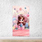 Capa Painel Retangular Sublimado Tema Jardim Cute Rosinha 2216
