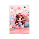 Capa Painel Retangular Sublimado Tema Jardim Cute Rosinha 2216