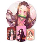 Capa Painel + Trio Capas Cilindros Sublimados Tema Kimetsu No Yaiba 1205