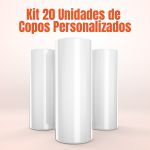 Kit 20 Copos de Acrílico Temáticos para Festa Personalizado Diversos Temas 