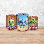 Trio Capas Cilindros Sublimados Tema Lilo e Stitch 5094